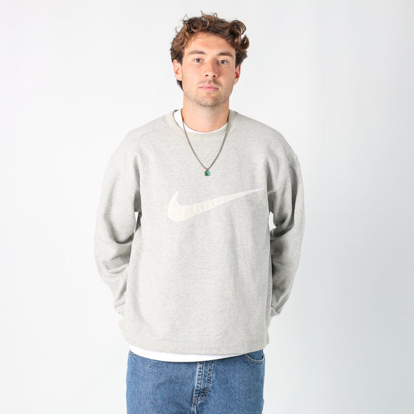 Grey y2ks Nike Sweatshirt (M)